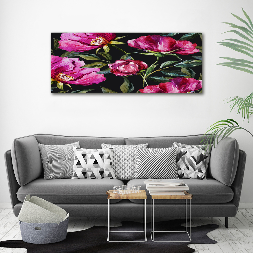 Print on acrylic Pink peonies