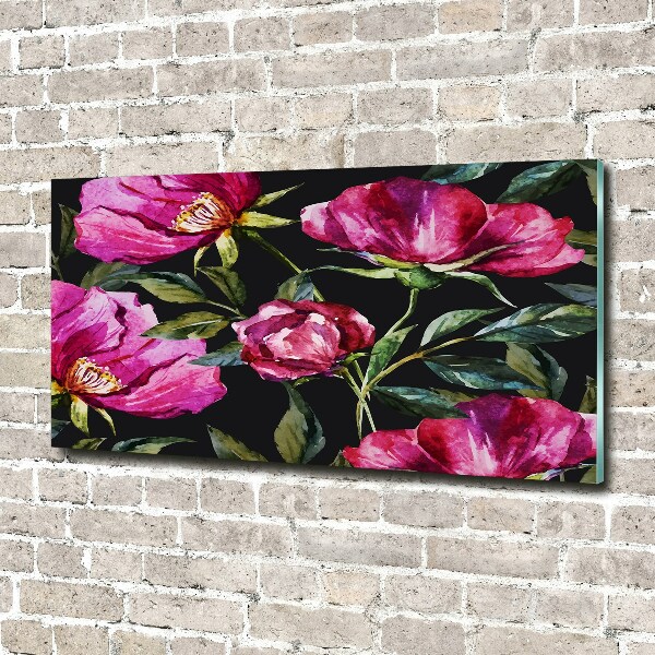 Print on acrylic Pink peonies