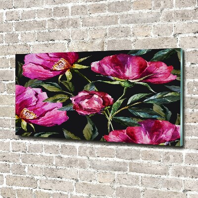 Print on acrylic Pink peonies