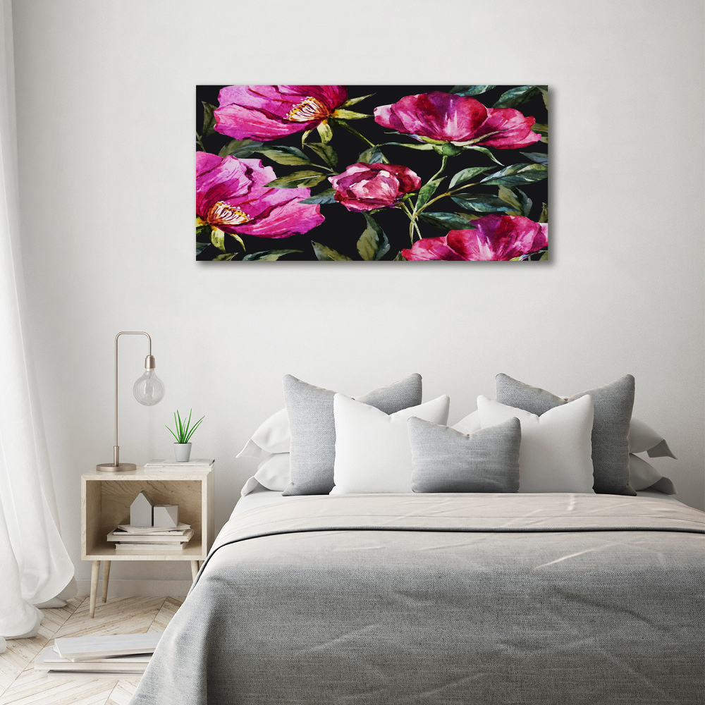 Print on acrylic Pink peonies