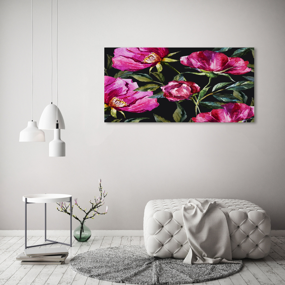 Print on acrylic Pink peonies