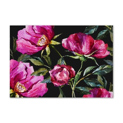 Print on acrylic Pink peonies