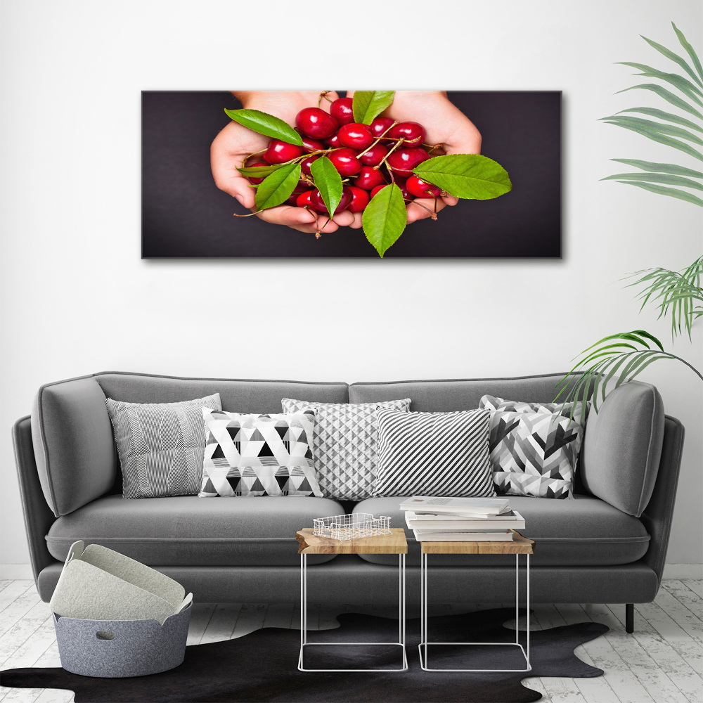 Print on acrylic Cherries in the hands