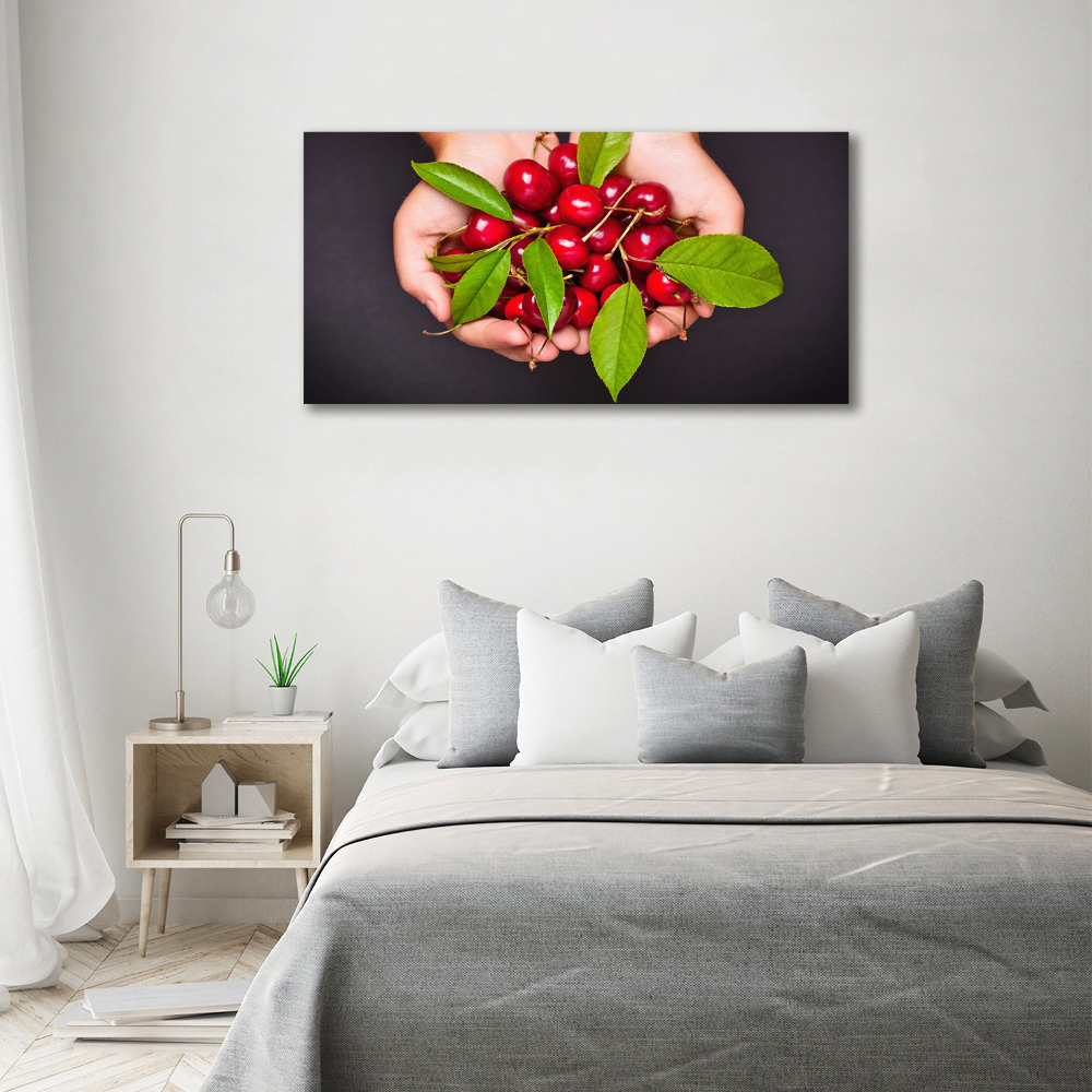 Print on acrylic Cherries in the hands