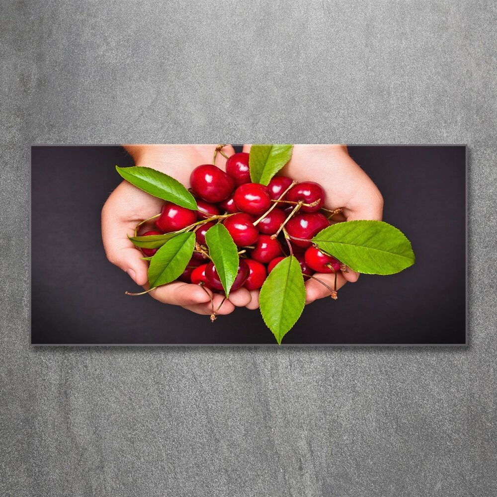 Print on acrylic Cherries in the hands