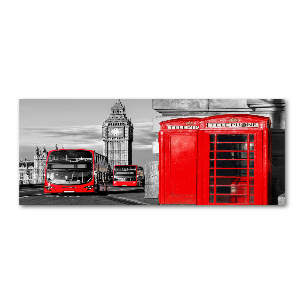 Wall art acrylic Red buses