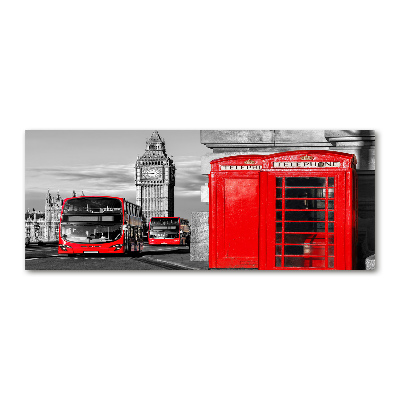 Wall art acrylic Red buses