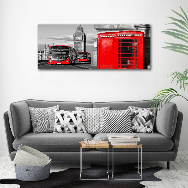 Wall art acrylic Red buses