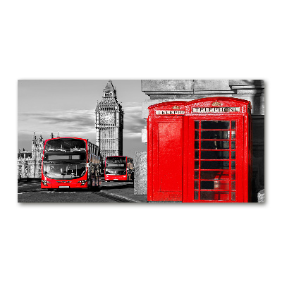 Wall art acrylic Red buses