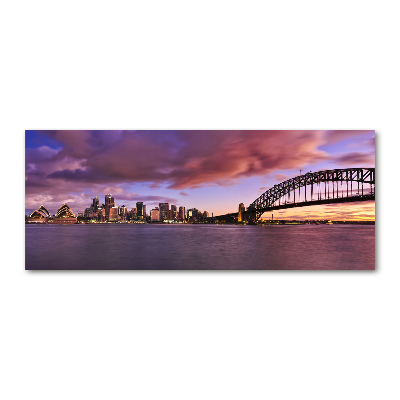 Glass acrylic wall art Bridge in Sidney