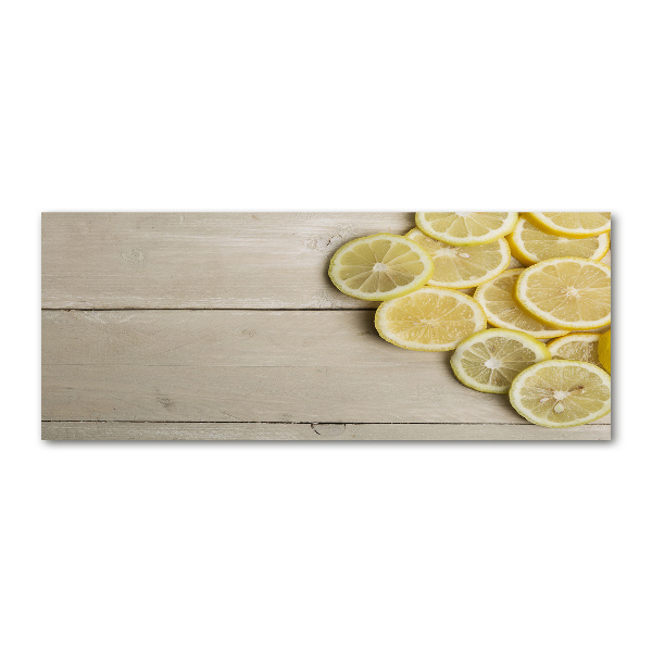 Wall art acrylic Lemons wood