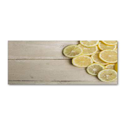 Wall art acrylic Lemons wood