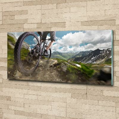 Print on acrylic Mountain biking