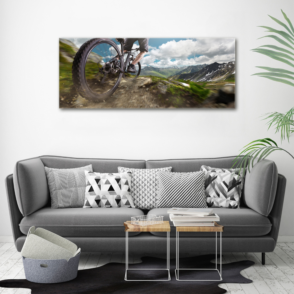 Print on acrylic Mountain biking