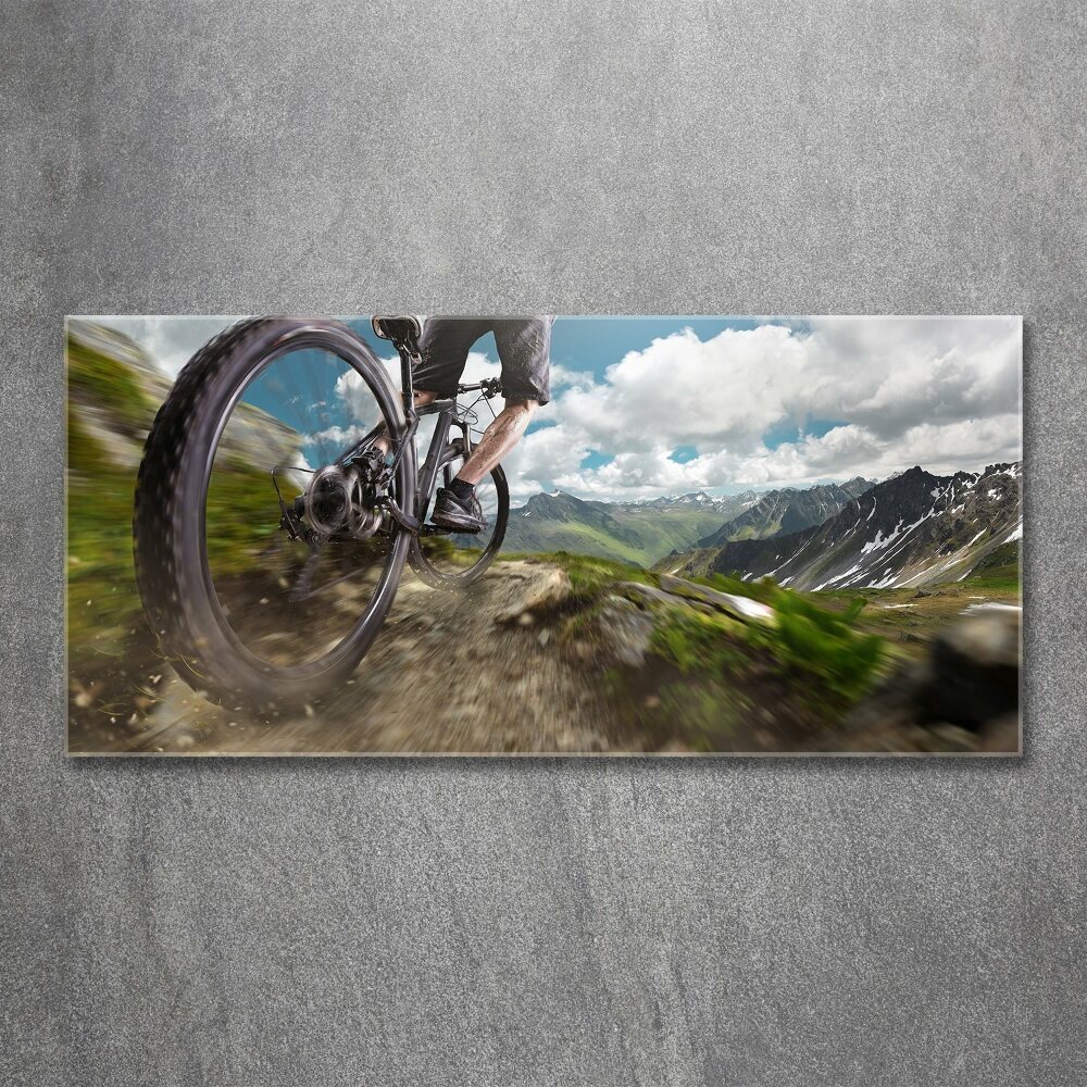 Print on acrylic Mountain biking