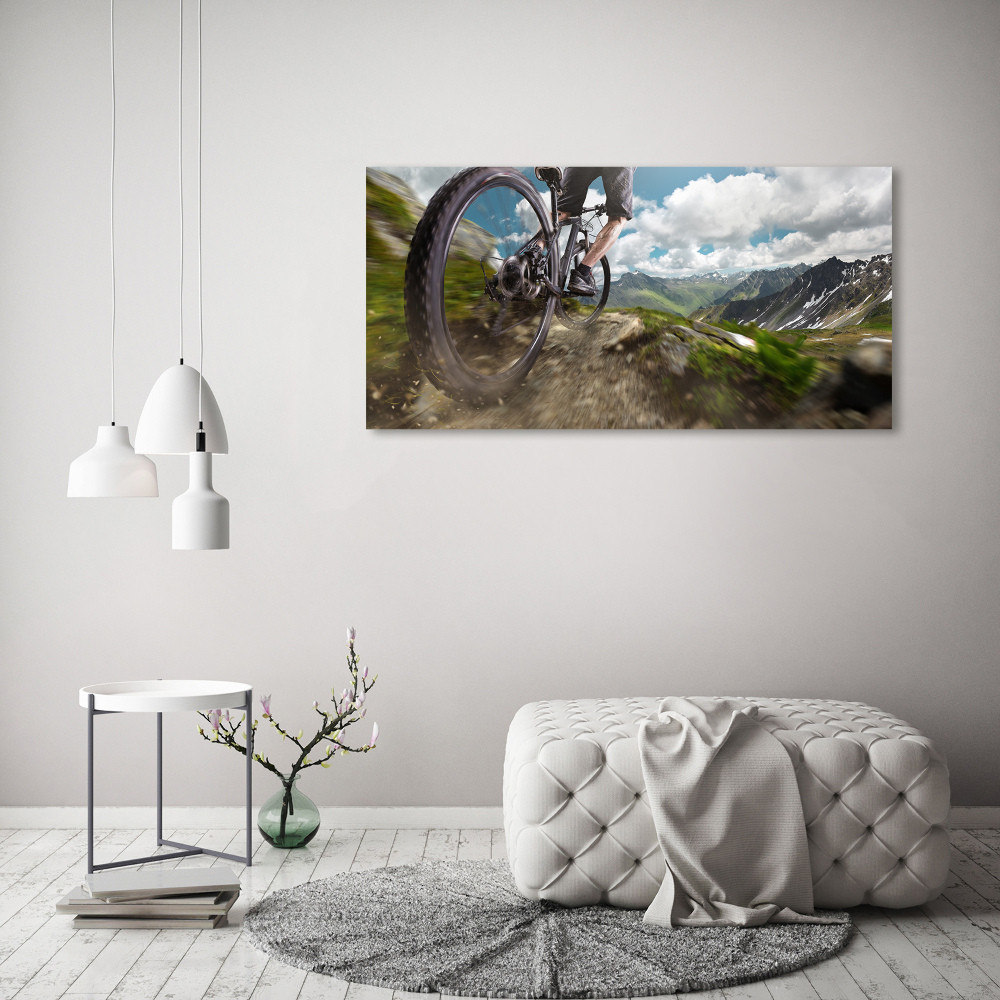 Print on acrylic Mountain biking