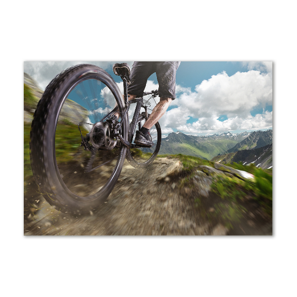 Print on acrylic Mountain biking