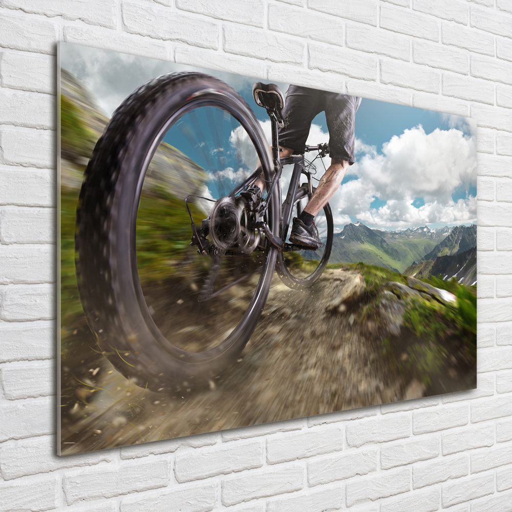 Print on acrylic Mountain biking