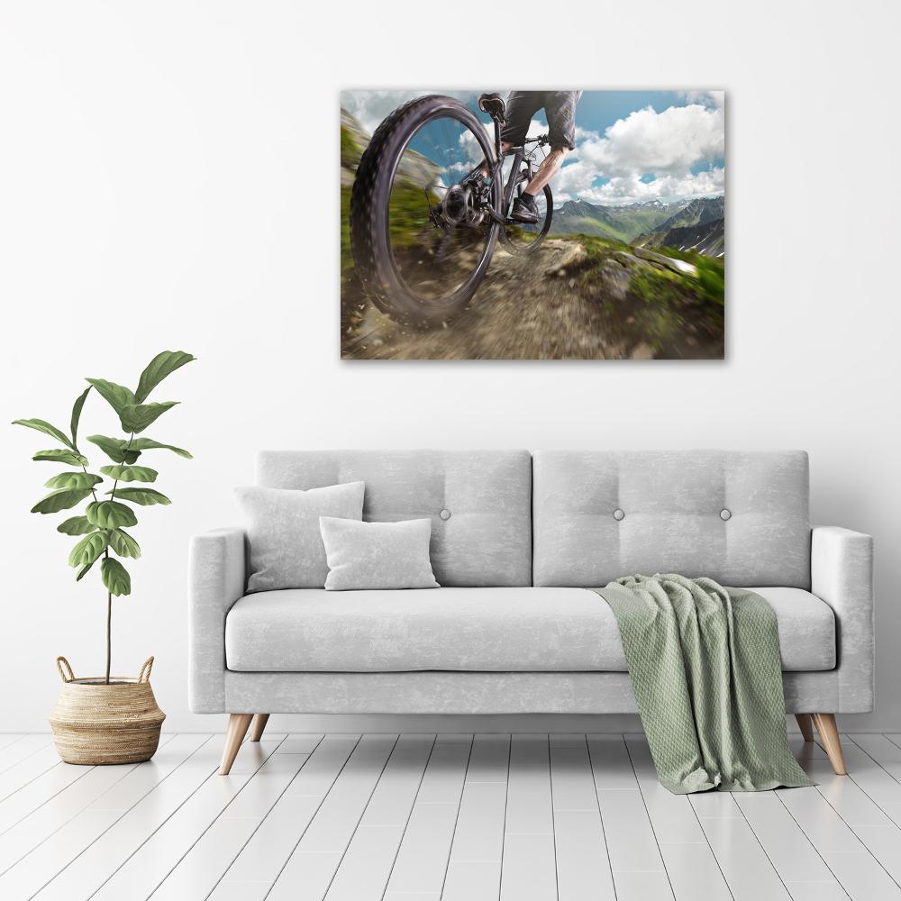 Print on acrylic Mountain biking