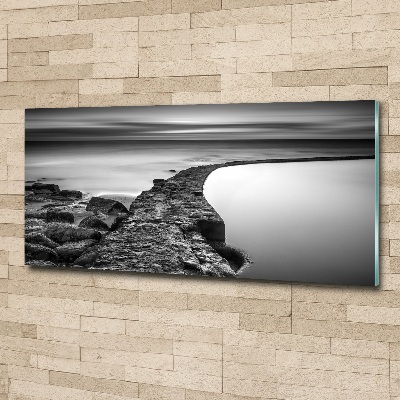 Wall art acrylic Stony beach