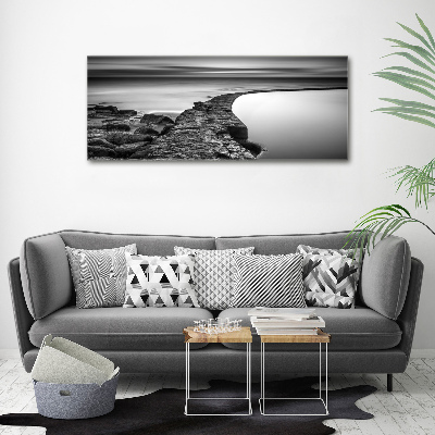 Wall art acrylic Stony beach