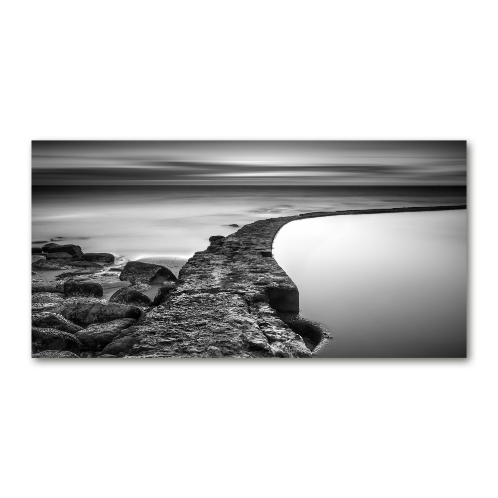 Wall art acrylic Stony beach