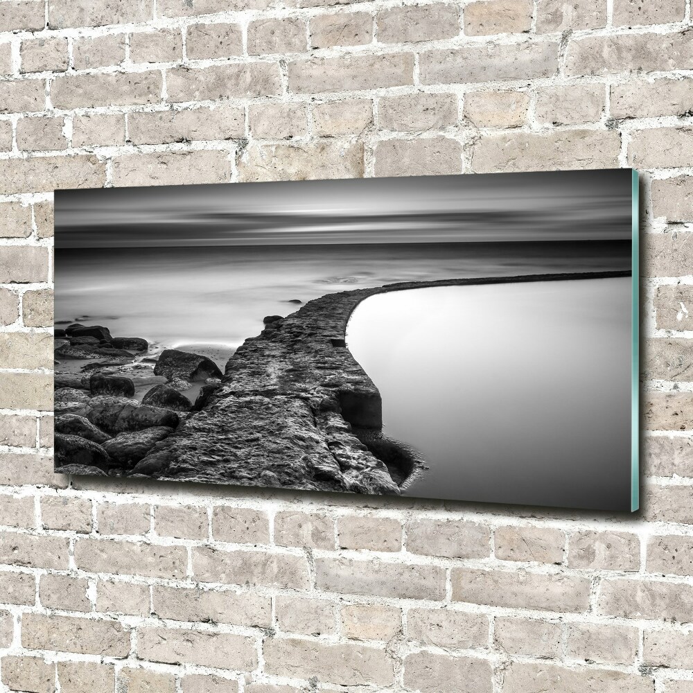 Wall art acrylic Stony beach