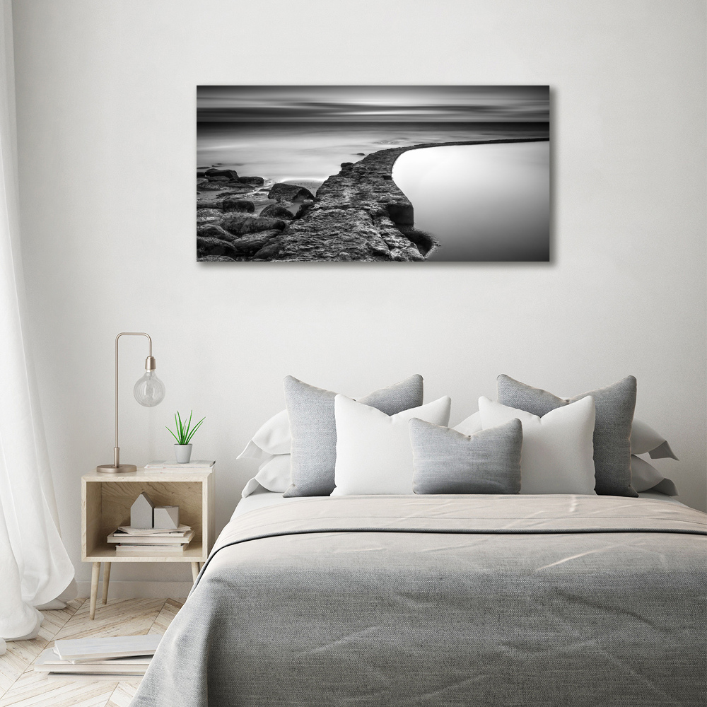 Wall art acrylic Stony beach