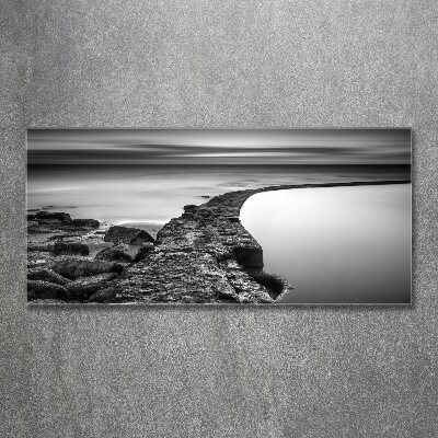 Wall art acrylic Stony beach