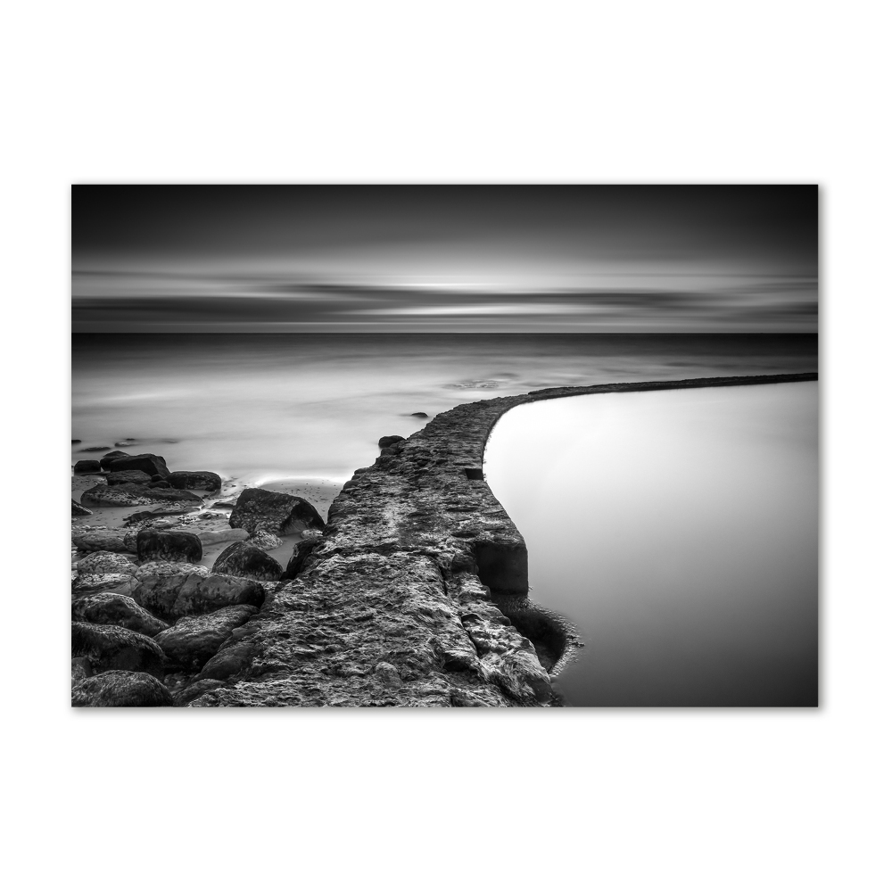 Wall art acrylic Stony beach