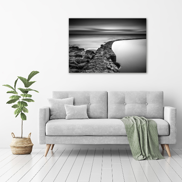 Wall art acrylic Stony beach