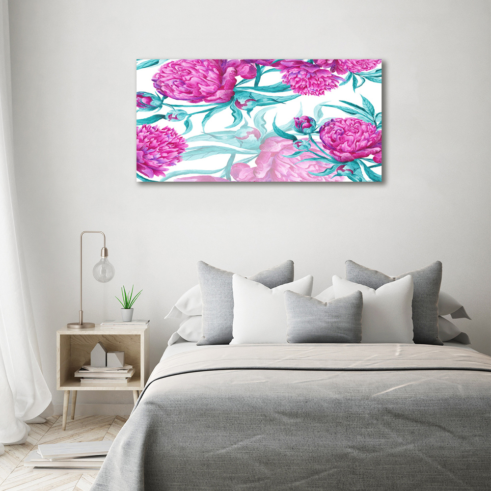 Print on acrylic Pink peonies