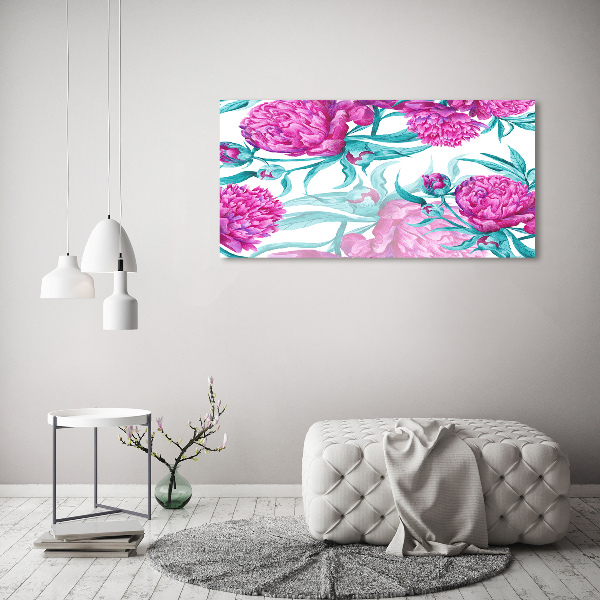 Print on acrylic Pink peonies