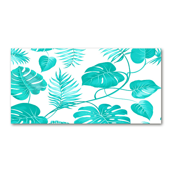 Acrylic wall art Tropical leaves