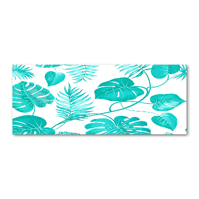 Acrylic wall art Tropical leaves