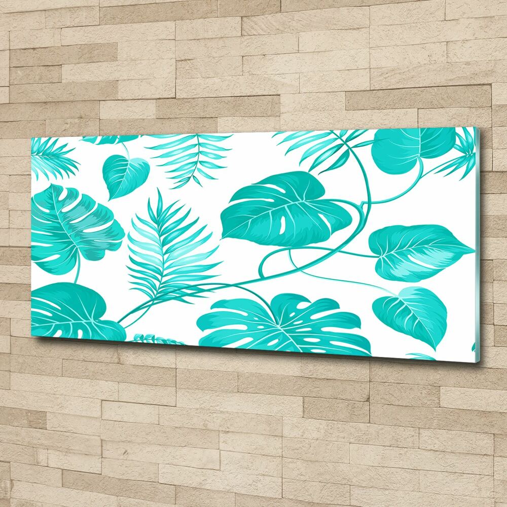 Acrylic wall art Tropical leaves