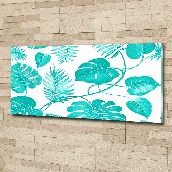 Acrylic wall art Tropical leaves