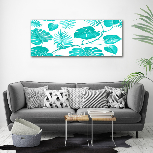 Acrylic wall art Tropical leaves