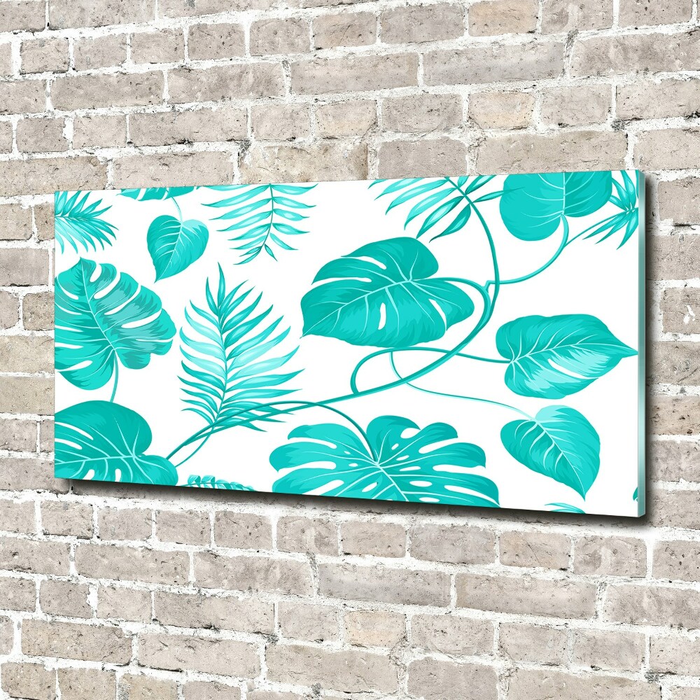 Acrylic wall art Tropical leaves