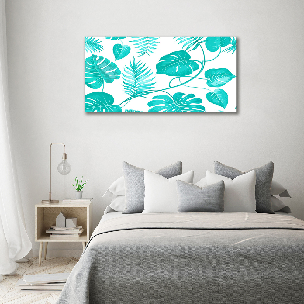 Acrylic wall art Tropical leaves