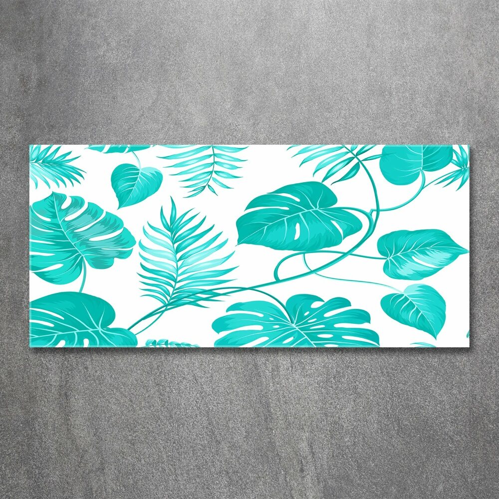 Acrylic wall art Tropical leaves