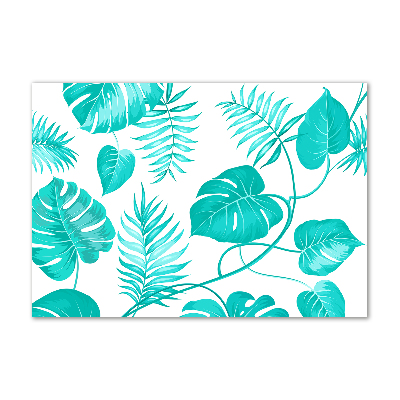 Acrylic wall art Tropical leaves