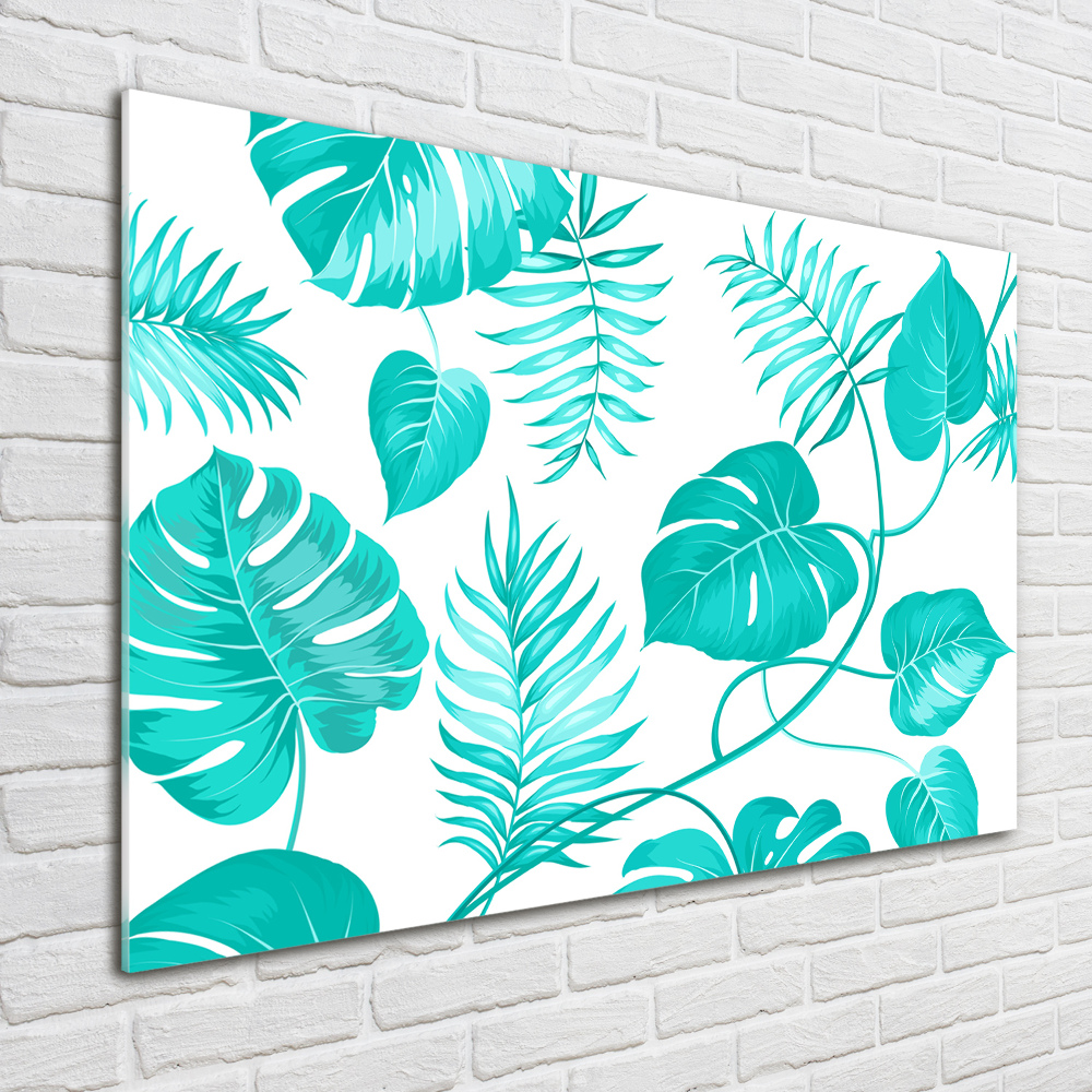 Acrylic wall art Tropical leaves