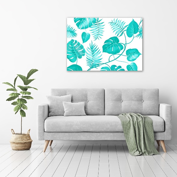 Acrylic wall art Tropical leaves