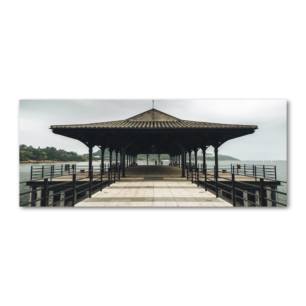 Glass acrylic wall art Pier in Hong Kong