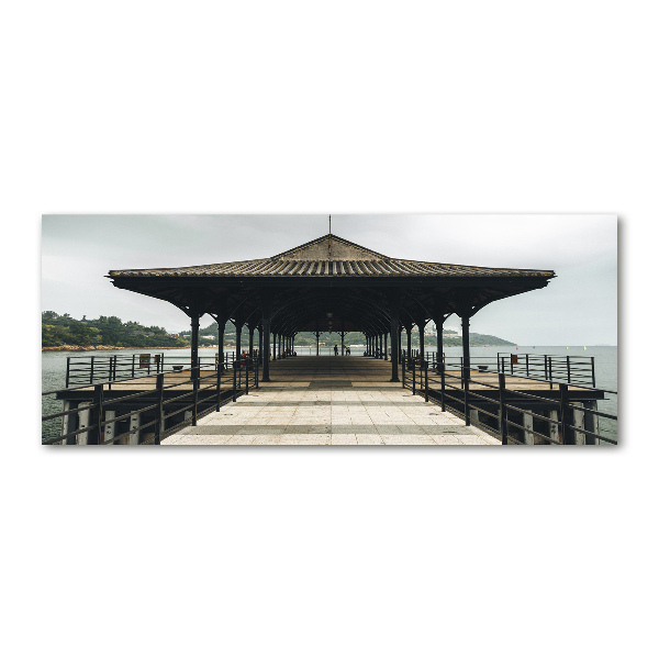 Glass acrylic wall art Pier in Hong Kong