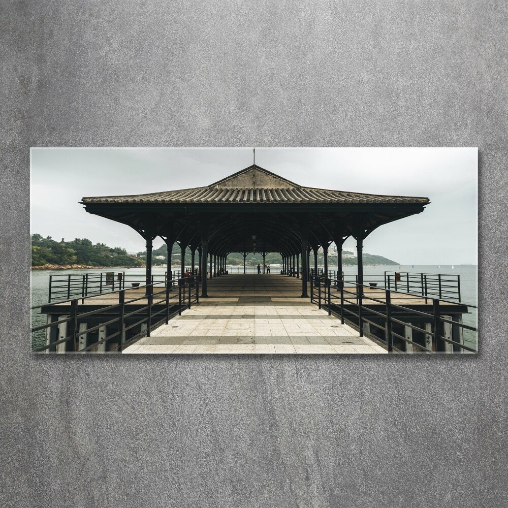 Glass acrylic wall art Pier in Hong Kong