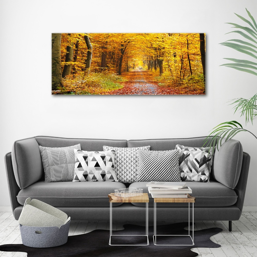 Print on acrylic Forest in autumn