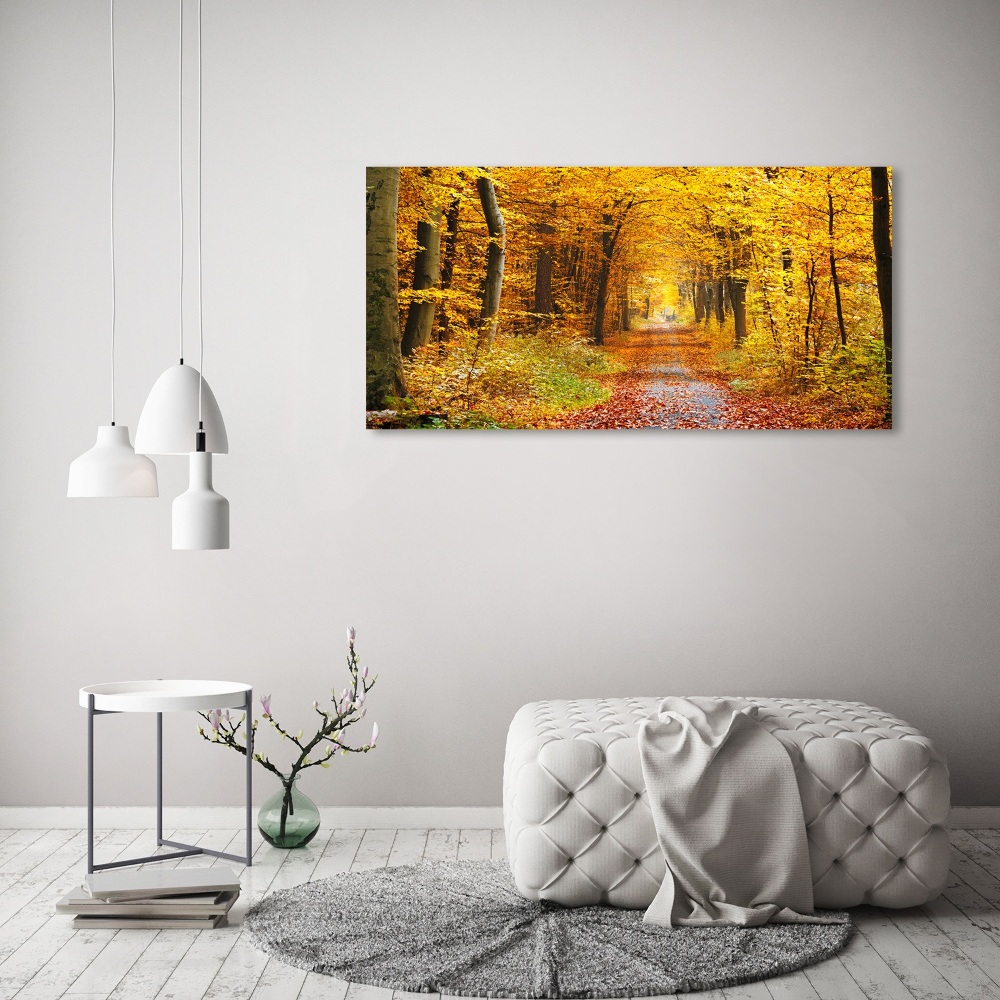 Print on acrylic Forest in autumn