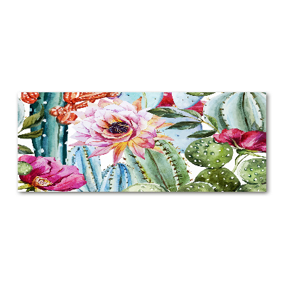 Wall art acrylic Cacti and flowers